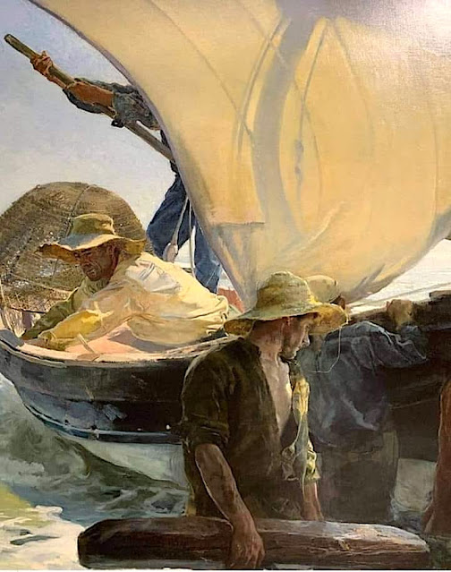 JJoaquin Sorolla (1863-1923) "La vuelta de la pesca" (détail), 1894 Huile sur Toile , 265 x 325 cm. Musée d'Orsay, Paris