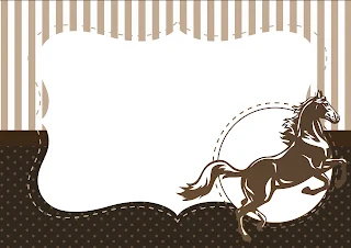 Horse: Free Printables Invitations.