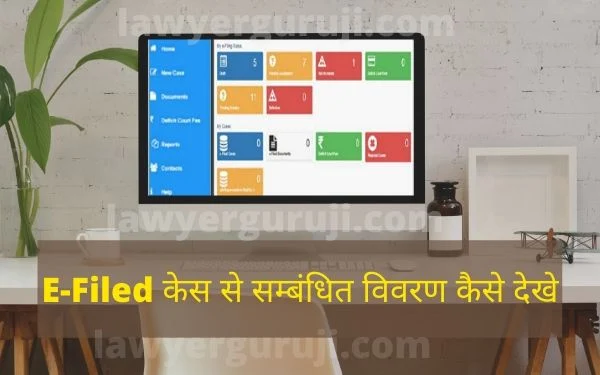  E-Filed केस से सम्बंधित विवरण कैसे देखे