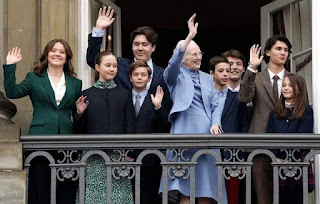 Danish royals celebrate Queen Margrethe II's 83rd birthday