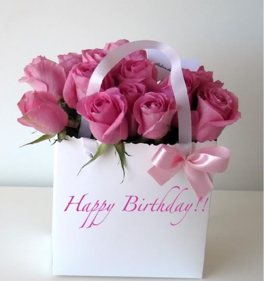 Latest Collection of Happy Birthday Wishes with Pink Rose - Festival ...