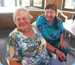 Members from NSOKC and HOKC enjoying the occasion. Left: Joyce Martin (HOKC) and Annabelle Bramley (NSOKC and HOKC). Photo courtesy of Michael Bramley