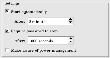 screensaver settings