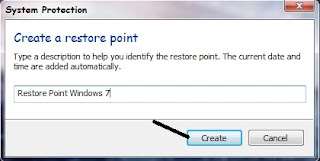 Membuat System Restore Point Pada Windows 7
