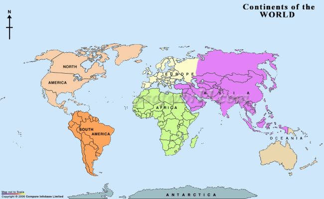 Carte du Monde Continents Departement - Carte du Monde ...