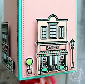 Sunny Studio Stamps: Wrap Around Box Dies Sweet Script Sweet Shoppe Treat Box by Vanessa Menhorn