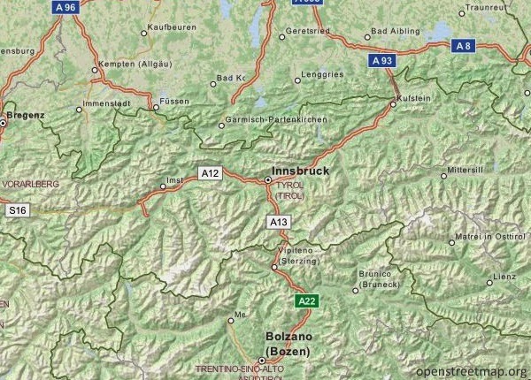 Tyrol Mapa