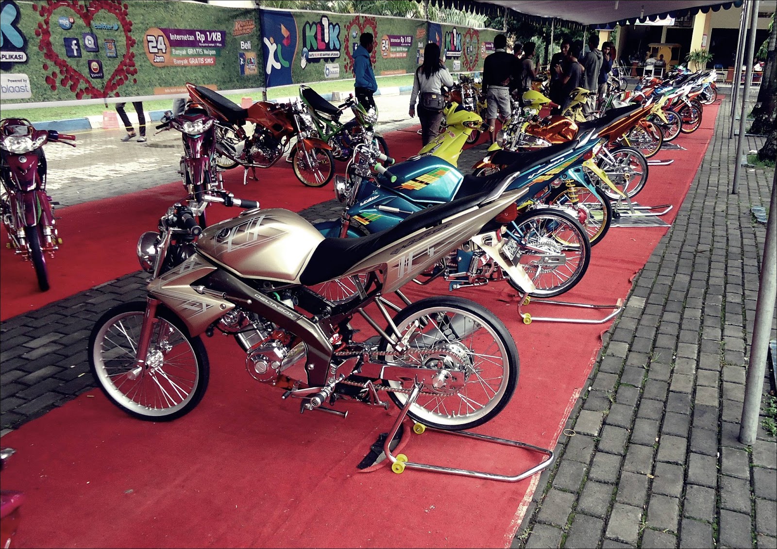 Modifikasi Vixion Jari Jari Stang Jepit Terkeren Kloro Modif