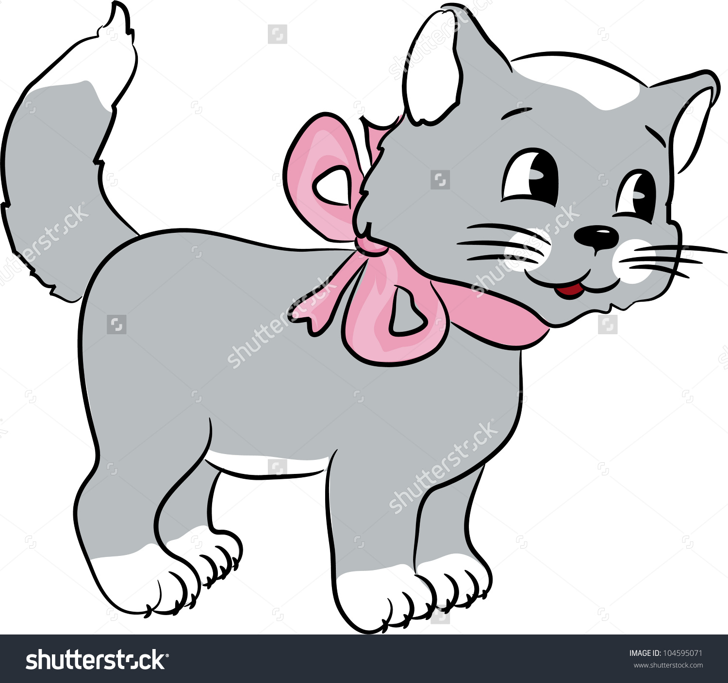  Gambar  Kucing Kartun  Imut
