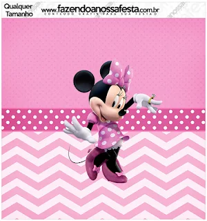 Coqueta Minnie en Rosa: Etiquetas para Candy Bar para Imprimir Gratis. 
