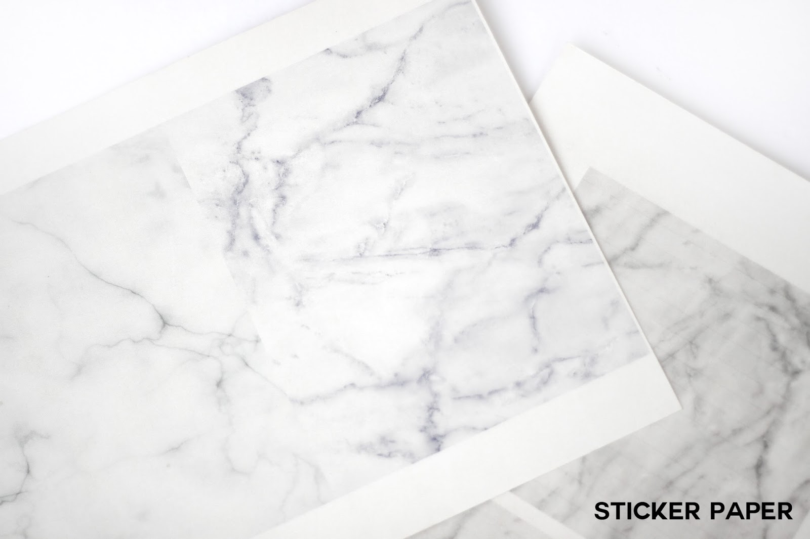 DIY Marble Sticker paper