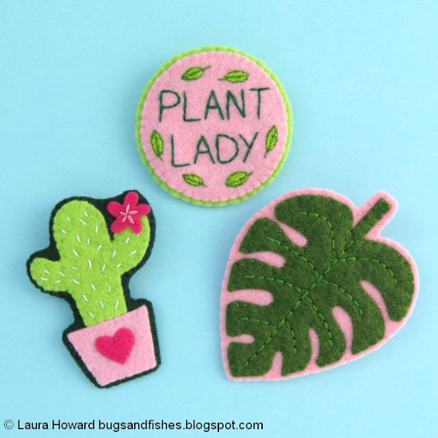 Sewing Tutorial: Felt Plant Lady Brooches