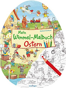 Mein Wimmel-Malbuch – Ostern