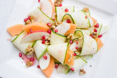 zucchini-melon-apple-pomegranate