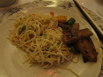 Noodles and Pork at Shanghai Club