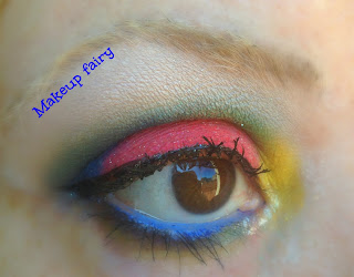 eye makeup red hot