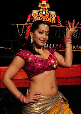 Meghna Naidu Hot Navel Show Dancing Stills