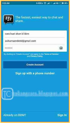 Cara Mendaftar BBM Android Samsung