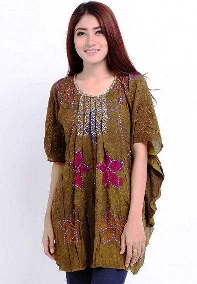  40 model baju batik wanita atasan lengan panjang 