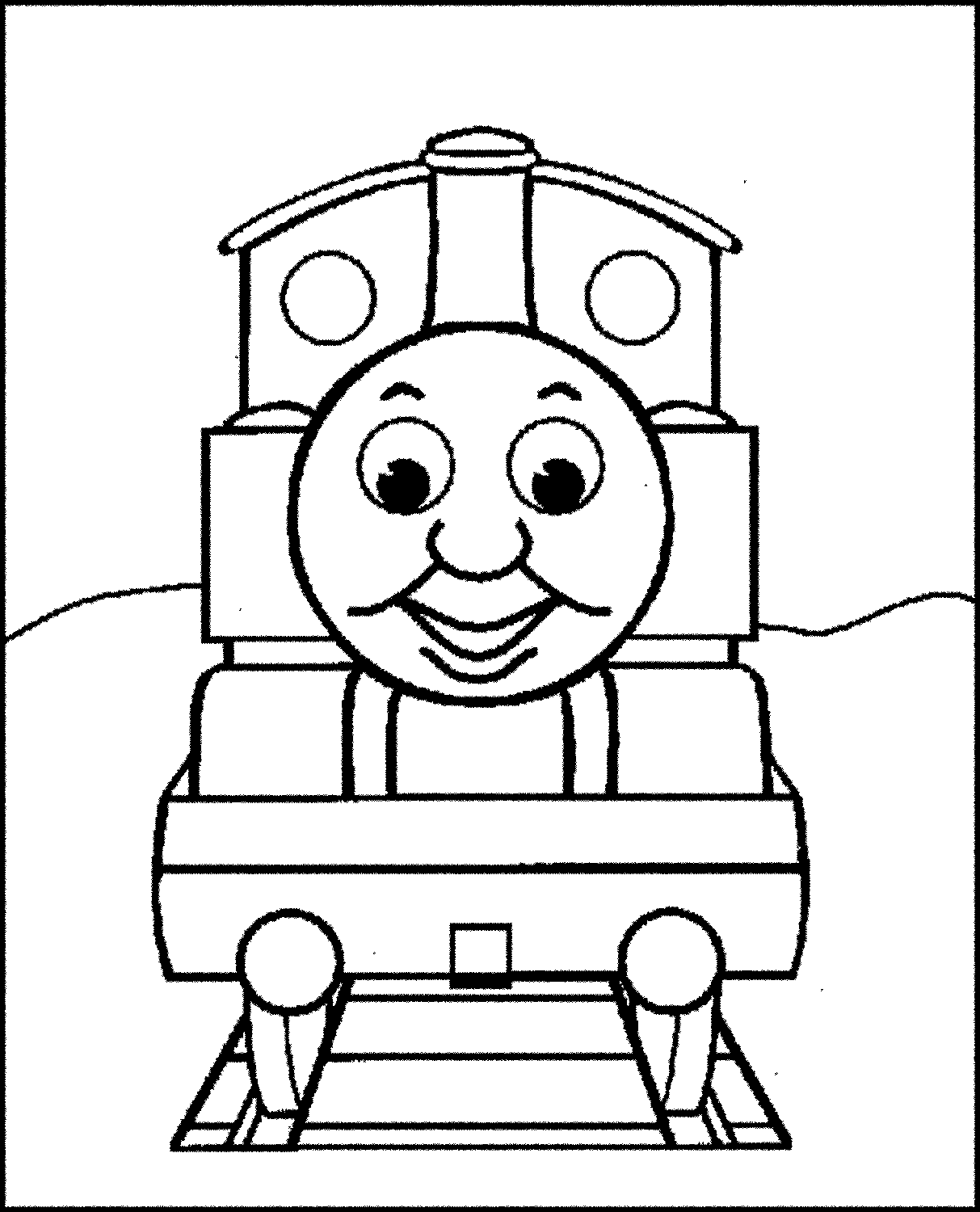Gambar Mewarnai Kereta Api Thomas - murid 17