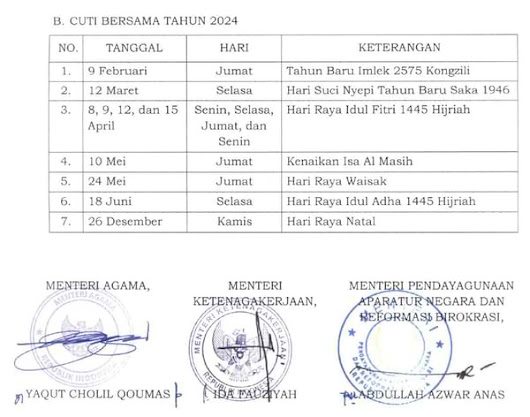 cuti bersama tahun 2024