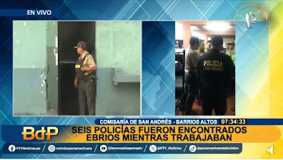 POLICÍAS FUERON ENCONTRADOS EBRIOS