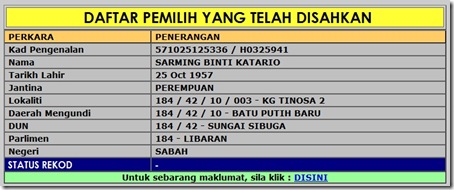 SARMING BINTI KATARIO