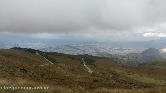 vista, valle, pichincha, desde, teleférico, quito, rucu, trekking