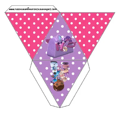 Doc McStuffins Free Printable Pyramid Box.