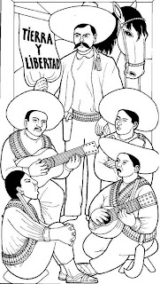 dibujos para colorear de la revolucion mexicana