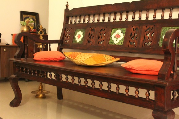 Living room makeover - A Kerala style interior in the 