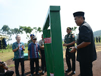 Wakil Bupati Brebes Tabuh Kentongan, Simbolisasi TMMD Desa Cinanas Dibangun