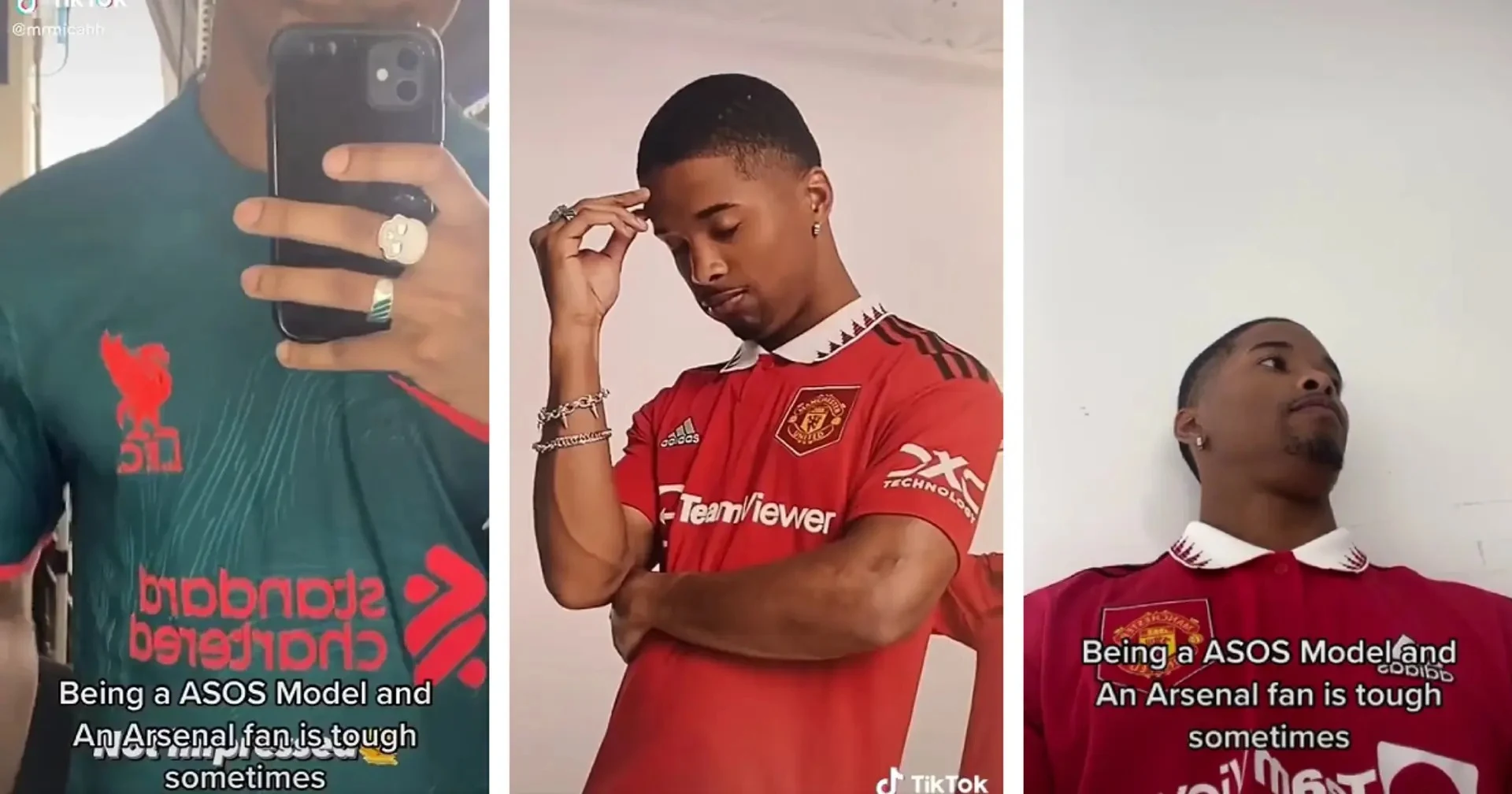 Male model accidentally leaks Man United's 2022/23 home kit