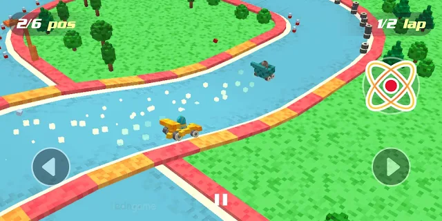 لعبة Pixel Car Racing Blocky Crash | لعبة سباق سيارات مكعبات الكرتون