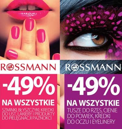 Już niedługo promocja wiosenna -49% Rossmann kwiecień 2017