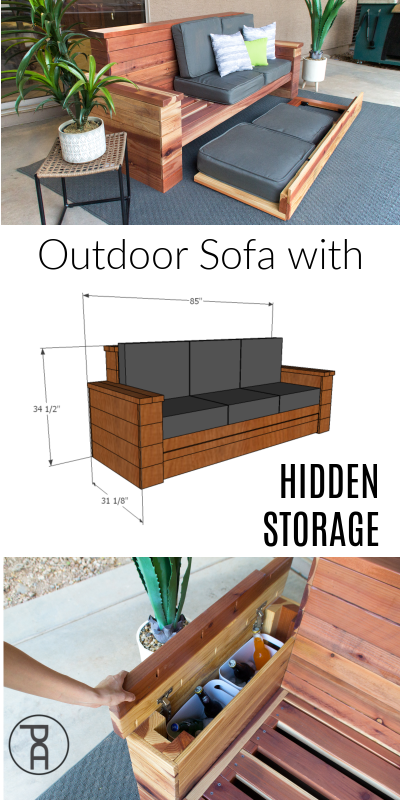 Outdoor Sofa With Hidden Storage Building Plans Pneumatic Addict