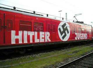 subway graffiti,hitler art graffiti