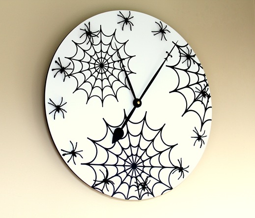 spider web clock