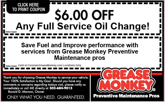 grease monkey oil change coupons denver grease monkey oil change ...