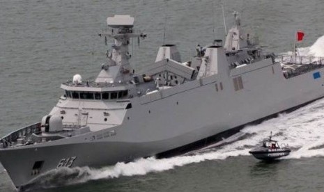 Kapal PKR 10514 yang dibeli TNI AL dari Belanda. 