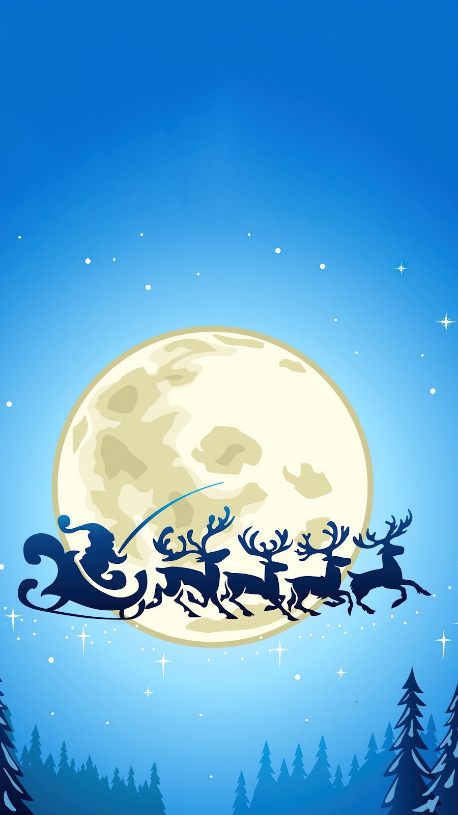 Santa Claus Reindeer Sleigh Christmas
