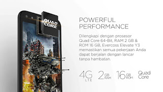 Spesifikasi dan Harga Evercoss Elevate Y3 Plus