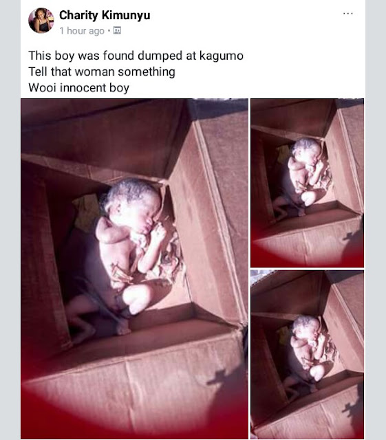 Graphic Photos: Newborn baby found dead inside carton