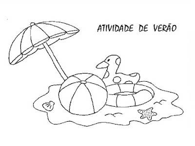 Desenhos para Colorir do Verão