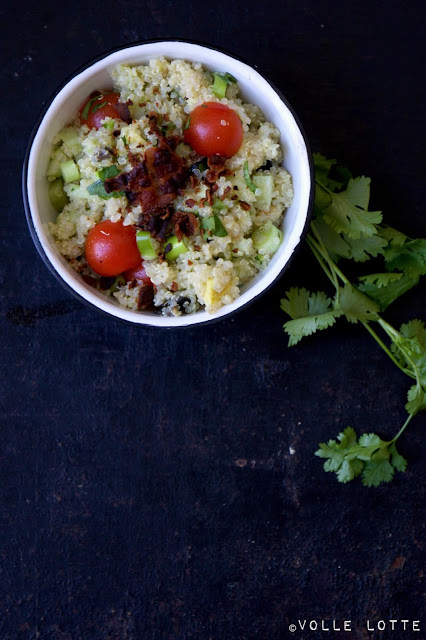 Avocado, Bacon, Tomatenessig, Gegenbauer, Superfood, Salat, einfach, lecker