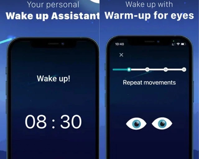 Alarm - morning eye exercise