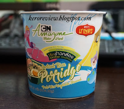 รีวิว เกษตร โจ๊กข้าวกล้องกึ่งสำเร็จรูป รสหมูผักรวม (CR) Review instant rice porridge pork mix vegetable flavored, Kaset Brand.