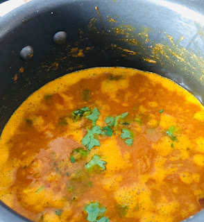 Cook the dal-sabji