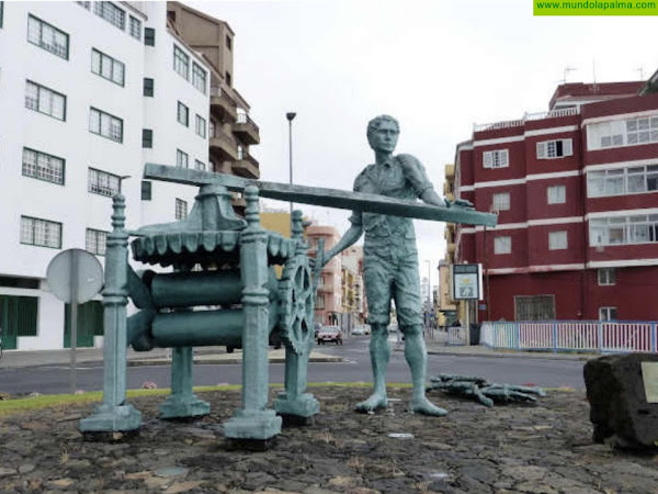 CC de San Andrés y Sauces pide que el Ayuntamiento vuelva a colocar en su lugar la escultura del ‘Homenaje al agricultor’