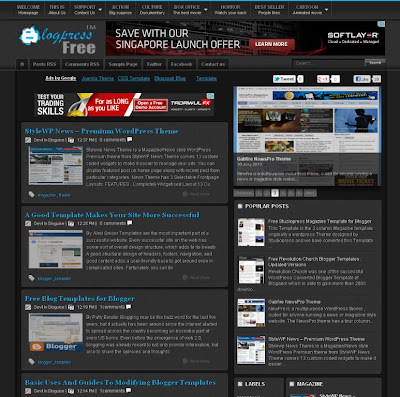 blogpress free template